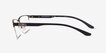 Emporio Armani EA1147 Matte Gunmetal Black MetalEyeglass Frames from EyeBuyDirect, Side View