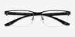 Emporio Armani EA1147 Matte Gunmetal Black MetalEyeglass Frames from EyeBuyDirect, Closed View