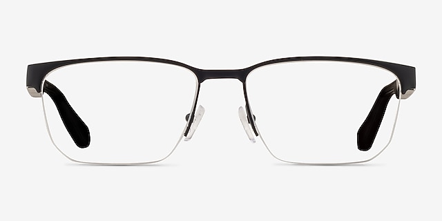 Emporio Armani EA1162 Matte Black MetalEyeglass Frames from EyeBuyDirect, Front View