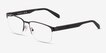 Emporio Armani EA1162 Matte Black MetalEyeglass Frames from EyeBuyDirect, Angle View