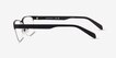 Emporio Armani EA1162 Matte Black MetalEyeglass Frames from EyeBuyDirect, Side View