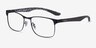 Ray-Ban RB8416 Black MetalEyeglass Frames from EyeBuyDirect, Angle View