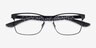 Ray-Ban RB8416 Black MetalEyeglass Frames from EyeBuyDirect, Closed View