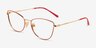 Vogue Eyewear VO4273 Top Red Gold MétalMontures de lunettes de vue d'EyeBuyDirect, Vue d'Angle