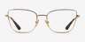 Vogue Eyewear VO4307 Gold Top Havana MétalMontures de lunettes de vue d'EyeBuyDirect, Vue de Face