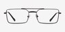 Vogue Eyewear VO4310 Noir MétalMontures de lunettes de vue d'EyeBuyDirect, Vue de Face