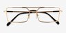 Vogue Eyewear VO4310 Doré MétalMontures de lunettes de vue d'EyeBuyDirect, Vue Rapprochée