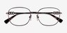 Vogue Eyewear VO4319B Light Violet MétalMontures de lunettes de vue d'EyeBuyDirect, Vue Rapprochée