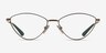 Vogue Eyewear VO4325 Light Brown MétalMontures de lunettes de vue d'EyeBuyDirect, Vue de Face