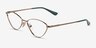 Vogue Eyewear VO4325 Light Brown MétalMontures de lunettes de vue d'EyeBuyDirect, Vue d'Angle