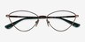 Vogue Eyewear VO4325 Light Brown MétalMontures de lunettes de vue d'EyeBuyDirect, Vue Rapprochée