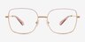 Swarovski SK1041 Doré MétalMontures de lunettes de vue d'EyeBuyDirect, Vue de Face
