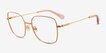 Swarovski SK1041 Gold MetalEyeglass Frames from EyeBuyDirect, Angle View