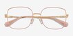 Swarovski SK1041 Gold MetalEyeglass Frames from EyeBuyDirect, Closed View