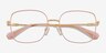Swarovski SK1041 Doré MétalMontures de lunettes de vue d'EyeBuyDirect, Vue Rapprochée