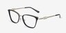 Michael Kors MK3102 Myrtle Beach Black MetalEyeglass Frames from EyeBuyDirect, Angle View