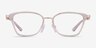 Michael Kors MK3102 Myrtle Beach Pink Transparent MétalMontures de lunettes de vue d'EyeBuyDirect, Vue de Face