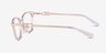 Michael Kors MK3102 Myrtle Beach Pink Transparent MétalMontures de lunettes de vue d'EyeBuyDirect, Vue de Côté