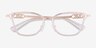 Michael Kors MK3102 Myrtle Beach Pink Transparent MétalMontures de lunettes de vue d'EyeBuyDirect, Vue Rapprochée