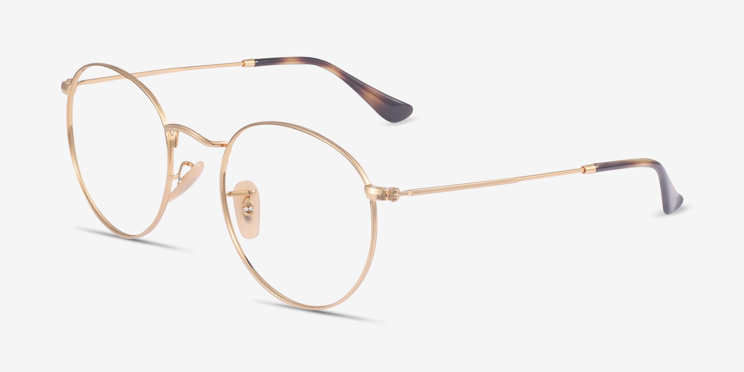 Ray-Ban RB3447V Round - Round Gold Tortoise Frame Eyeglasses
