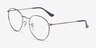 Ray-Ban RB3447V Round Matte Gunmetal MétalMontures de lunettes de vue d'EyeBuyDirect, Vue d'Angle