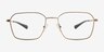 Armani Exchange AX1079 Matte Gunmetal MetalEyeglass Frames d'EyeBuyDirect, Vue de Face