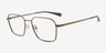Armani Exchange AX1079 Matte Gunmetal MetalEyeglass Frames d'EyeBuyDirect, Vue d'Angle