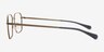 Armani Exchange AX1079 Matte Gunmetal MetalEyeglass Frames d'EyeBuyDirect, Vue de Côté