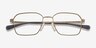 Armani Exchange AX1079 Matte Gunmetal MetalEyeglass Frames d'EyeBuyDirect, Vue Rapprochée