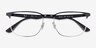 Ray-Ban RB6363 Black On Silver MetalEyeglass Frames from EyeBuyDirect, Closed View
