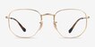 Ray-Ban RB6448 Arista Gold MetalEyeglass Frames from EyeBuyDirect, Front View