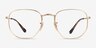 Ray-Ban RB6448 Arista Gold MetalEyeglass Frames from EyeBuyDirect, Front View