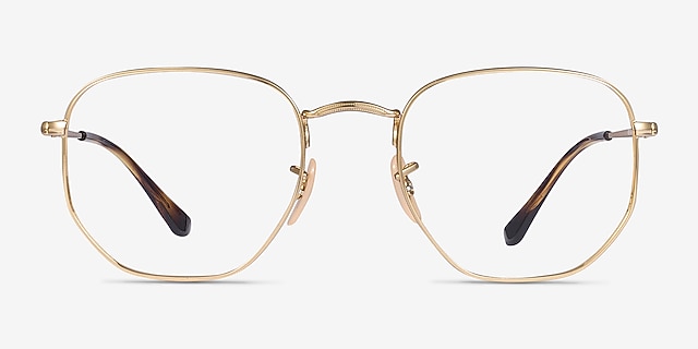 Ray-Ban RB6448 Arista Gold MetalEyeglass Frames from EyeBuyDirect, Front View
