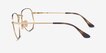Ray-Ban RB6448 Arista Gold MetalEyeglass Frames from EyeBuyDirect, Side View