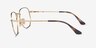 Ray-Ban RB6448 Arista Gold MetalEyeglass Frames from EyeBuyDirect, Side View
