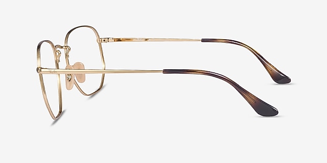 Ray-Ban RB6448 Arista Gold MetalEyeglass Frames from EyeBuyDirect, Side View
