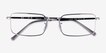 Ray-Ban RB6557 Gunmetal MetalEyeglass Frames from EyeBuyDirect, Closed View