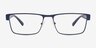 Armani Exchange AX1078 Matte Blue MétalMontures de lunettes de vue d'EyeBuyDirect, Vue de Face