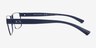 Armani Exchange AX1078 Matte Blue MétalMontures de lunettes de vue d'EyeBuyDirect, Vue de Côté