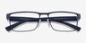 Armani Exchange AX1078 Matte Blue MétalMontures de lunettes de vue d'EyeBuyDirect, Vue Rapprochée