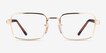 Ray-Ban RB6560 Arista Gold MetalEyeglass Frames from EyeBuyDirect, Front View