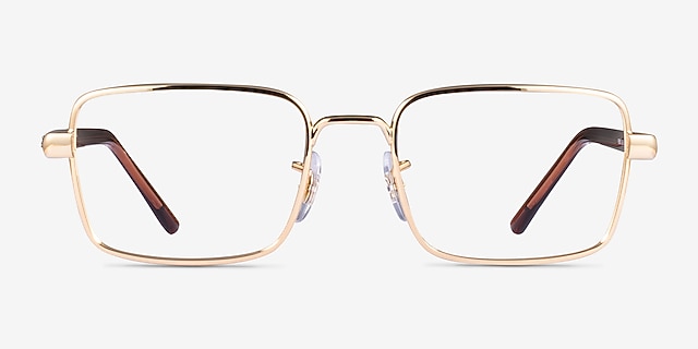 Ray-Ban RB6560 Arista Gold MetalEyeglass Frames from EyeBuyDirect, Front View