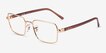 Ray-Ban RB6560 Arista Gold MetalEyeglass Frames from EyeBuyDirect, Angle View