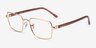 Ray-Ban RB6560 Arista Gold MetalEyeglass Frames d'EyeBuyDirect, Vue d'Angle