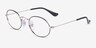 Ray-Ban RB9645V Black On Silver MetalEyeglass Frames from EyeBuyDirect, Angle View