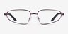 Oakley Neoastra Aubergine Metal MetalEyeglass Frames d'EyeBuyDirect, Vue de Face