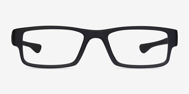 Oakley Airdrop Satin Black PlasticEyeglass Frames from EyeBuyDirect, Front View