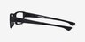 Oakley Airdrop Satin Black PlasticEyeglass Frames from EyeBuyDirect, Side View