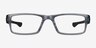 Oakley Airdrop Gray Shadow PlasticEyeglass Frames from EyeBuyDirect, Front View