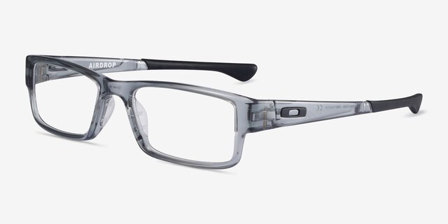 Oakley Airdrop Gray Shadow PlasticEyeglass Frames from EyeBuyDirect, Angle View